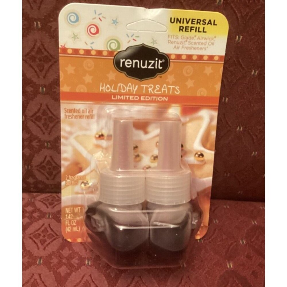 2 Packs Renuzit 1.34 Oz Holiday Treats 2 Count Universal Plug Refill